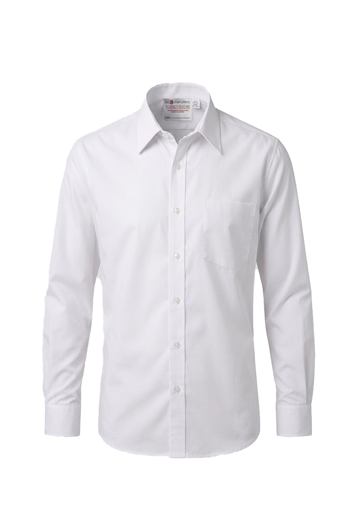 Sir Edmund Hillary Collegiate Senior Yr13 LS Shirt White