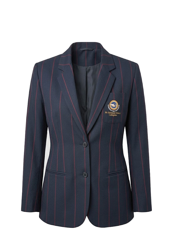Sir Edmund Hillary Girls Blazer Navy/Red
